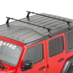 Quadratec Hardtop Drip Rail Mount Cross Bar Rack for Jeep Wrangler JL & JK Unlimited